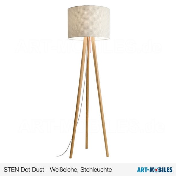 Sten Crasch Silver Nussbaum Stehlampe Domus licht