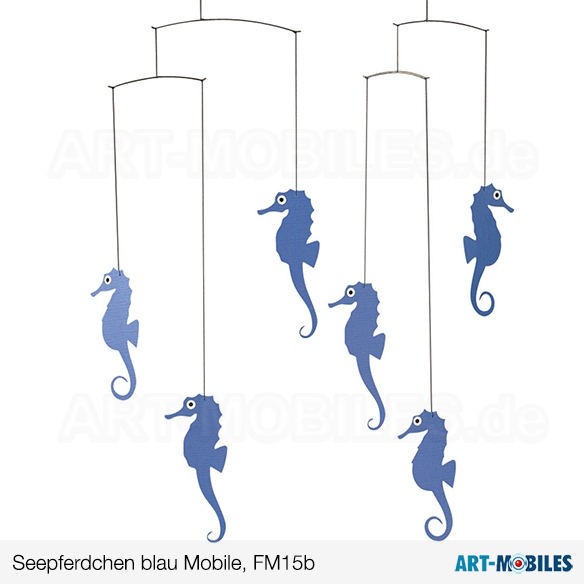 Seepferdchen FM15B blau Flensted-Mobiles-seahorsesmobile