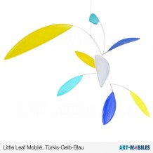 Little Leaf Mobilé rürkis-gelb-blau, Annette Rawe