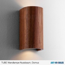Tube Wandlampe Nussbaum Domus Licht