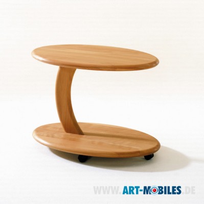 Couchtsich 330 massiv mit Rollen in Buche Teak EIche Kirsche NB 330