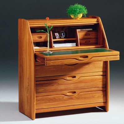 Sekretär Sam Nr. 105 mit Schubladen in Teak aus Dänemark