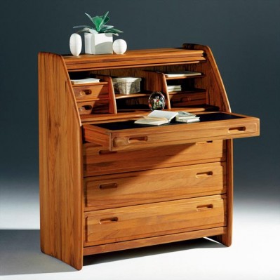 Sekretär Sam Nr. 110 mit Schubladen in Teak aus Dänemark