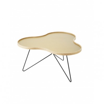 Swedese Flower Couchtisch mittel mit Holzrand aus Schweden