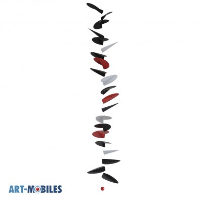 Wirbelnde Blätter Rot-Schwarz FM141L Flensted Mobiles
