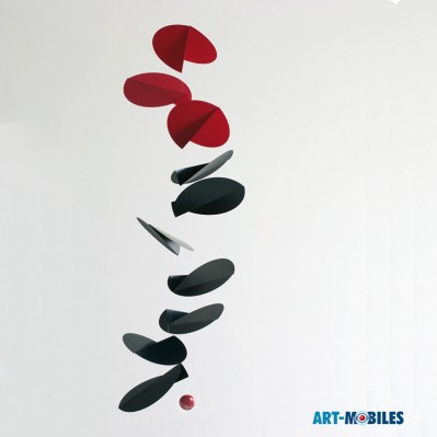 Wirbelnde Blätter Rot-Schwarz FM141 Flensted Mobiles