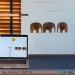  Flensted Mobiles Baby-Elephants Teak FM71TU