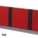 Loca Knax Garderobenleiste Haken schwarz Farbe rot